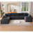 8 - Piece Compression Upholstered Boneless Sectional-603371970