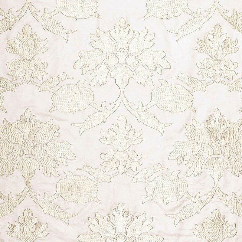 Roussillon Embroidery Fabric, Chalk