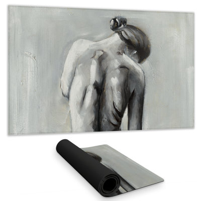 Nude Woman from Behind - Figurative Gaming Mat for Home Decor