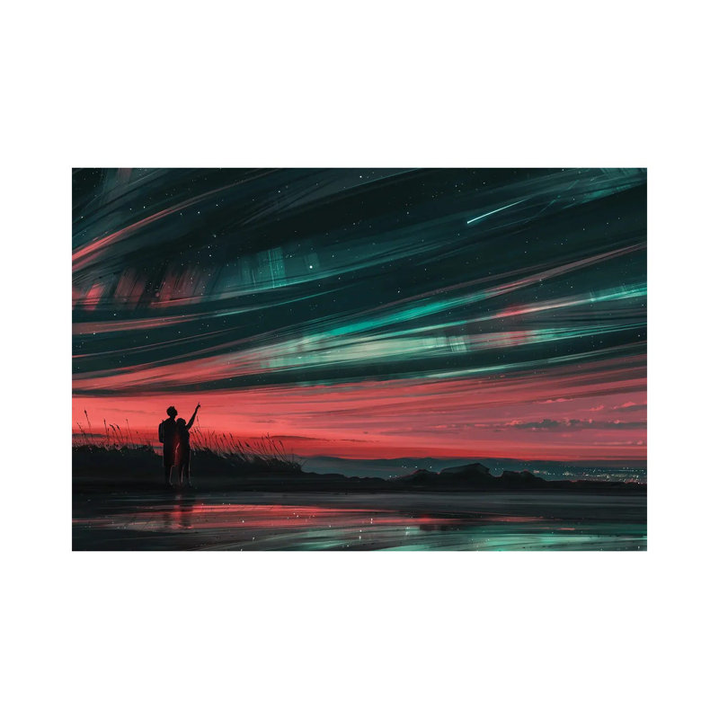 Stars And You by Alena Aenami - Wrapped Canvas Painting, 20.32 cm H x 30.48 cm W