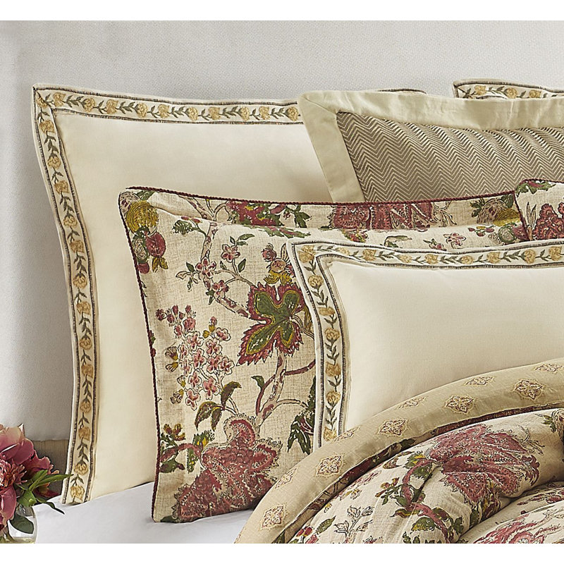 Charlton Home® Azra Embroidered Euro Sham. | Wayfair