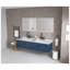 84" x 30" White Aluminum LED Bathroom Vanity Mirror with Front and Backlighting and Touch Control