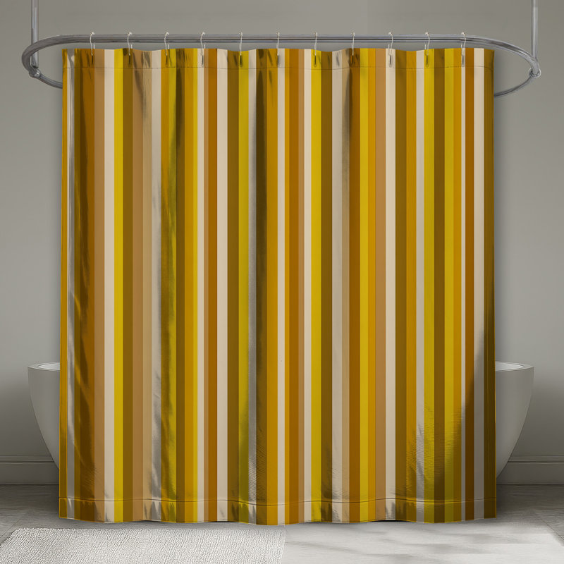 Rideau de douche à rayures verticales, 70in W x 93in H