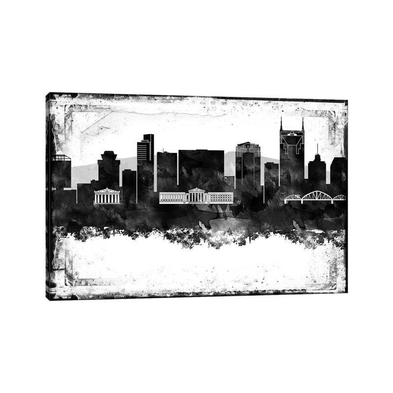Nashville Skylines - Print on Canvas, Wrapped Canvas, 66.04 cm H x 45.72 cm W x 3.175 cm D