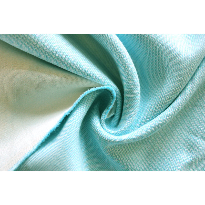 Uni Collection 100% Cotton Room Darkening Curtain Single Panel, Light Turquoise, 142cm wide x 345cm high