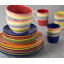 Waterside 24pc Rainbow Spinwash Dinner Set