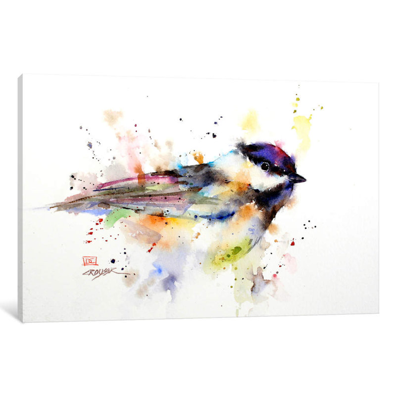 Bird by Dean Crouser - Wrapped Canvas Painting, 66.04 cm H x 45.72 cm W x 3.175 cm D