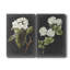 «Dramatic White Flowers I», toile tendue avec châssis de qualité supérieure - prête à être accrochée-1291141711