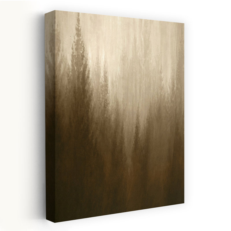 «Forest Haze», art mural abstrait ethereal, H 24 po x l 16 po