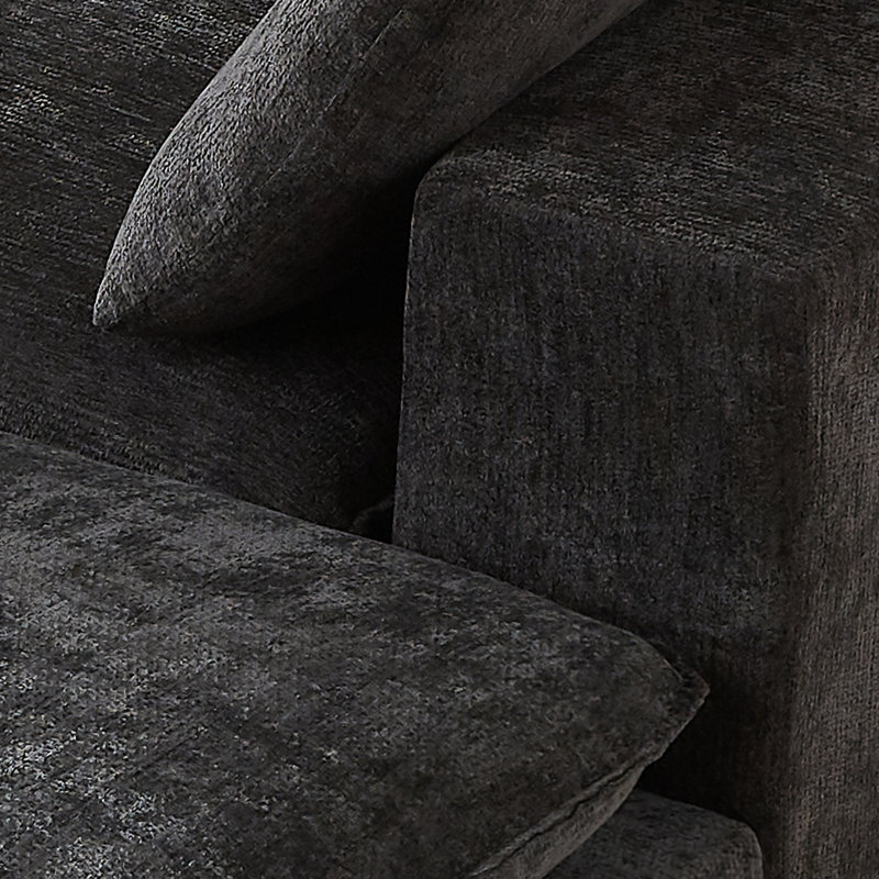 Canapé confortable en chenille moderne, conception en mousse réglable pour la maison et le bureau
