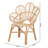Kiger Modern Bohemian Rattan Flower Chair