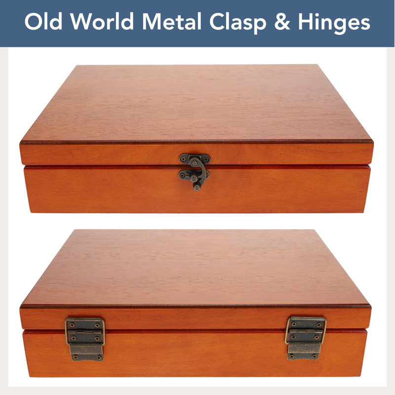 Wooden Keepsake Stash Box, Redwood