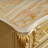 Champagne Gold Marble Storage Cabinet with Carved