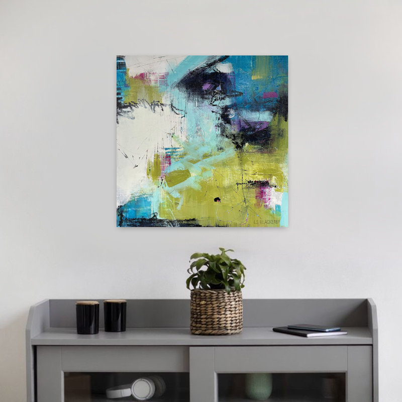 Moonrise Abstract Contemporary Art, 18" H x 18" W