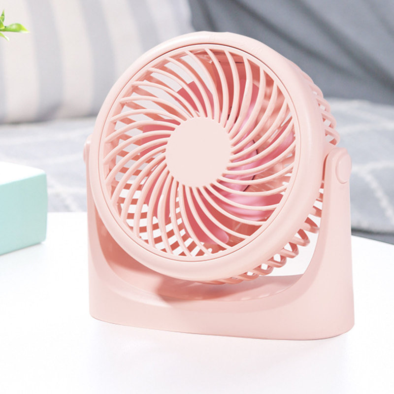 Petit ventilateur portatif USB multifonctionnel Kondieu, Pink