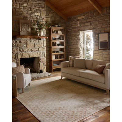Tapis beige / argile Loloi Townes