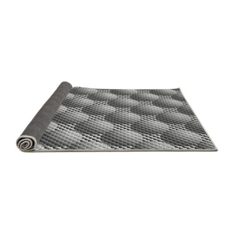 Tapis zone grise à motifs, Rectangle 5 pi x 8 pi