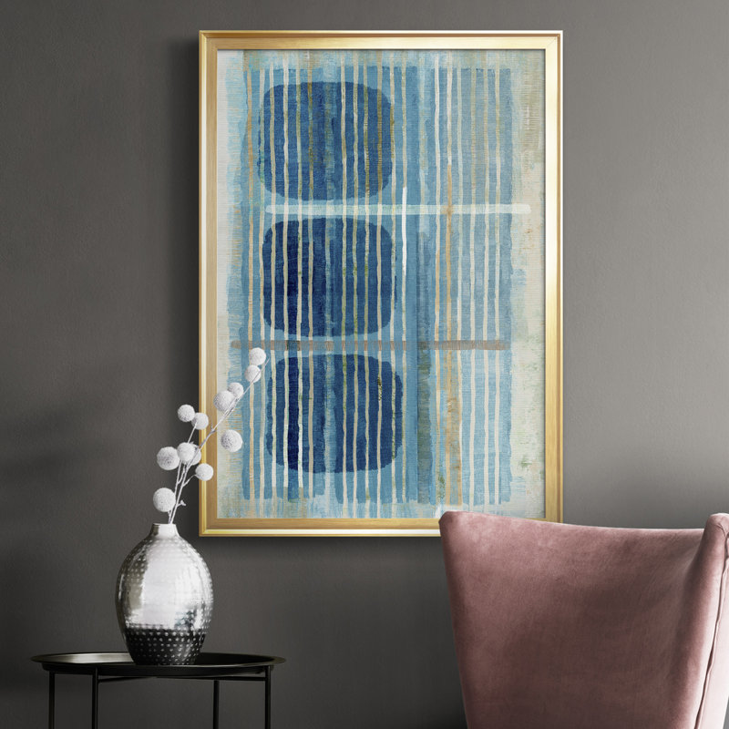 «Blue Blue Horizon II», toile encadrée de qualité supérieure - prête à être accrochée, H 42,5 po x l 30,5 po x P 1 po