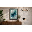 Teal Depths Abstract - Framed Print-51840347-51840348