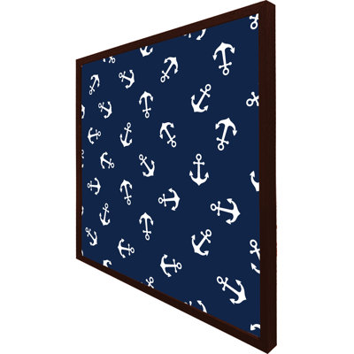 Friona Anchors On Navy - Single Picture Frame Print
