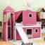 Lit mezzanine simple avec glissade et tour Castle
