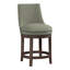 Vesper Upholstered Stool with Solid Wood Frame-1203505032-1203505048
