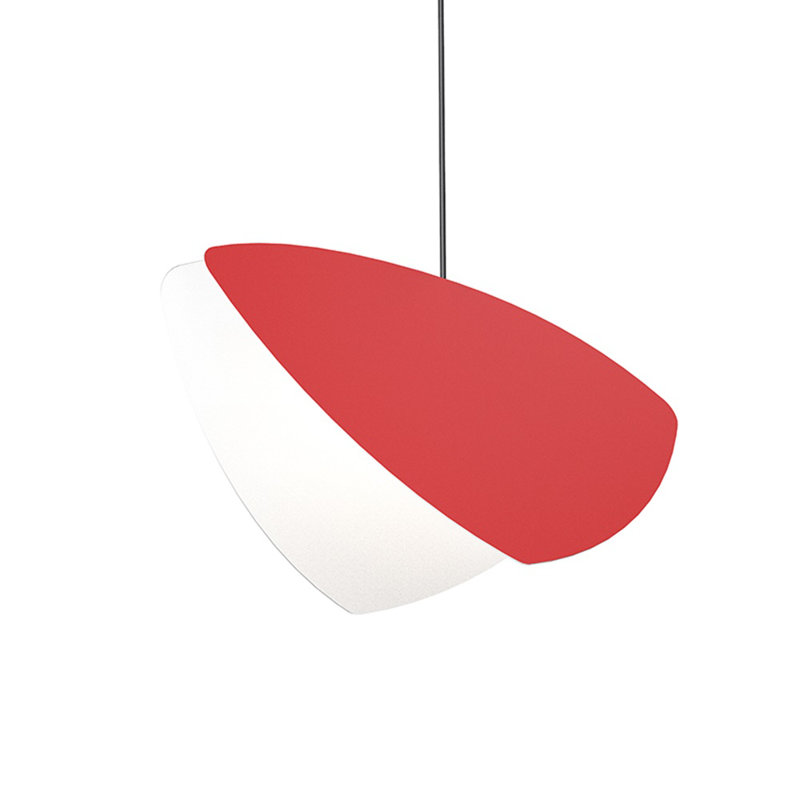 Papillons Satin Black and Red LED Modern Pendant Light