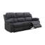 Canapé inclinable avec accoudoirs à plateau-coussin 78,5 po avec table rabattable et porte-gobelets-2004935375