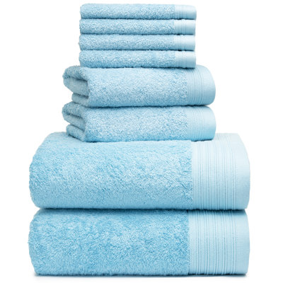 Doncia 8-Piece Cotton Towel Set