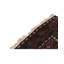 Hand-Knotted High-Quality Area Rug in Merlot/Black