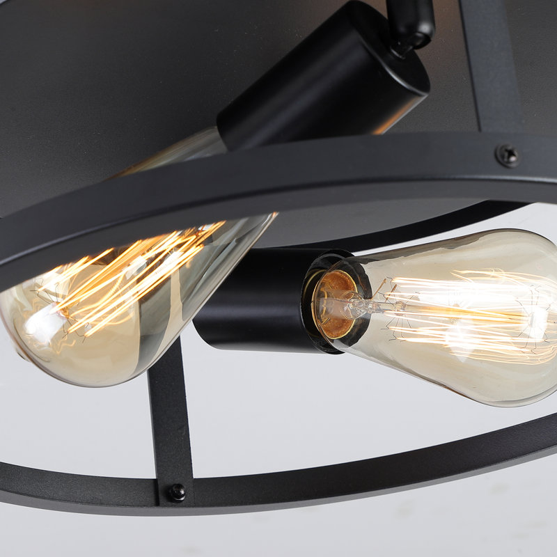 2 Light Farmhouse Flush Mount Ceiling Light-2 Pack (Bulbs Not Included)
