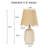 Kokenos Ceramic Table Lamp With Scallop Shade-1774942373