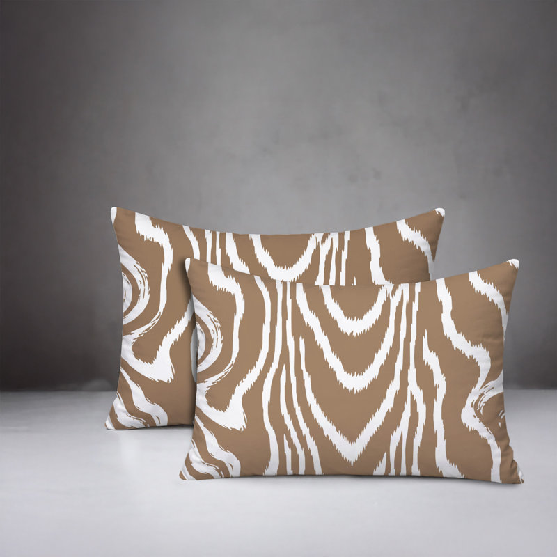 Oreiller réversible intérieur / extérieur Meli, 20x14, Beige