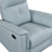 Blue Leather Upholstered Swivel Glider Reclining Chair Luxury Living Room Furniture Comfort Chair 1Pc Plush Comfort-1824052253