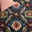 Tapis oriental en laine et coton Saule touffeté à la main noir / ivoire-1019439333