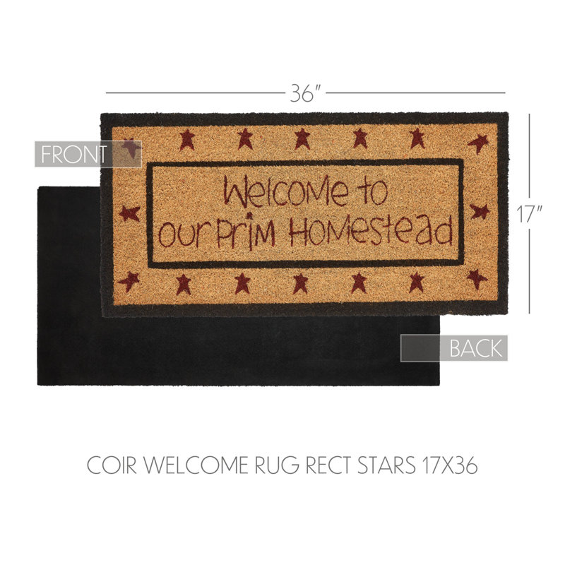 Connell Non-Slip Indoor Doormat, 17" W x 36" L