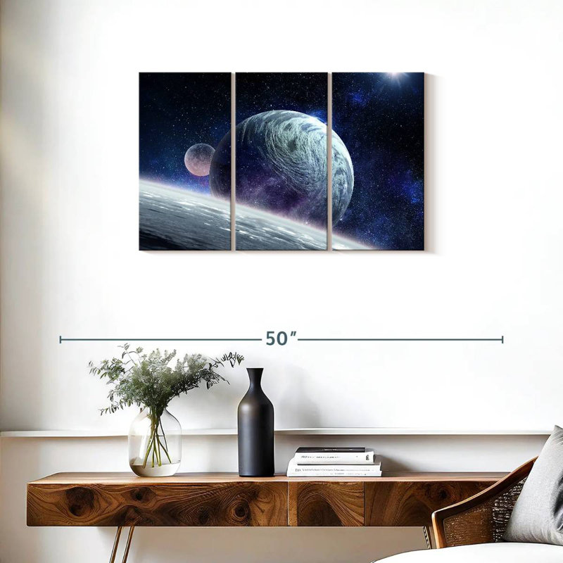 Oberle Cosmic Planet Pluto, 20" H x 33" W