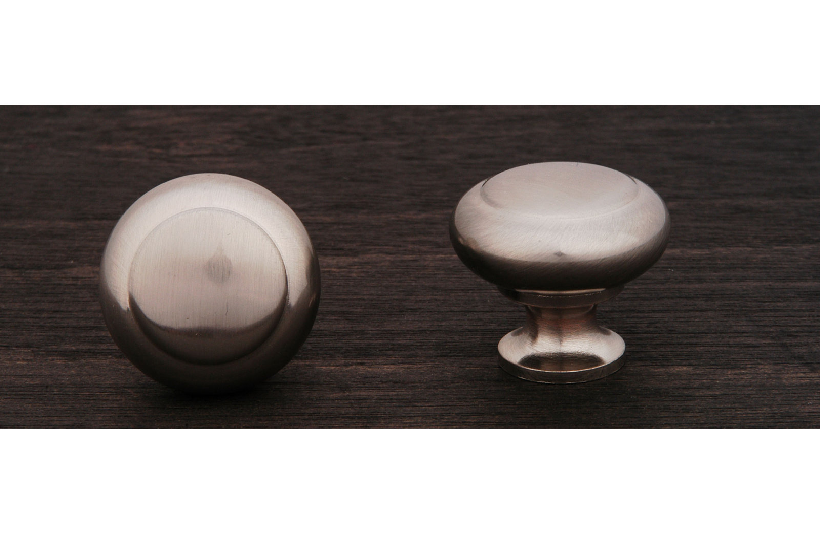 Hollow Plain 1 1/4" Diameter Mushroom Knob CK Series, Satin Nickel