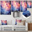 «Pink Illuminated Electro Reverie I», art mural abstrait en métal-2119007632