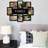 8-Photo Family Collage Picture Frame, Wall Mount Frame with "Family" Center Text for 4"×6" Photos