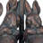 Bronze Resin Bunny Lamp With Rectangular Linen Shade For Nursery, Farmhouse Decor