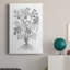 Toile tendue avec châssis de qualité supérieure B&W Plant Spechantillon II - prête à être accrochée-2096899839