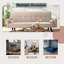 Canapé-lit à accoudoirs carrés 80 po Cattalaya-14913760