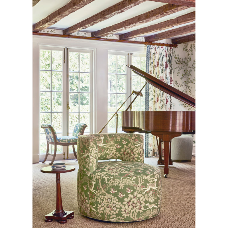 Mille Fleur Print, Brick
