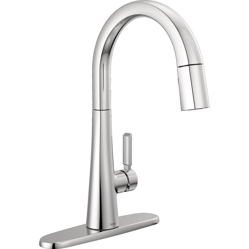 Monrovia Pull Down Single Handle Kitchen Faucet, Chrome