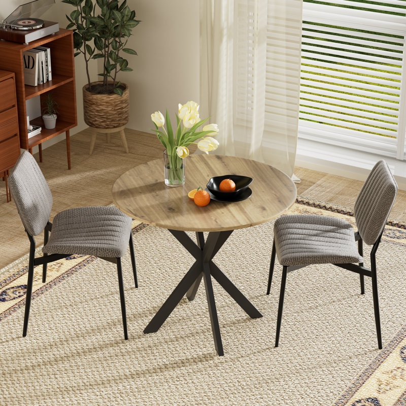 Ensemble repas rond 31,5 po, 3, Gris