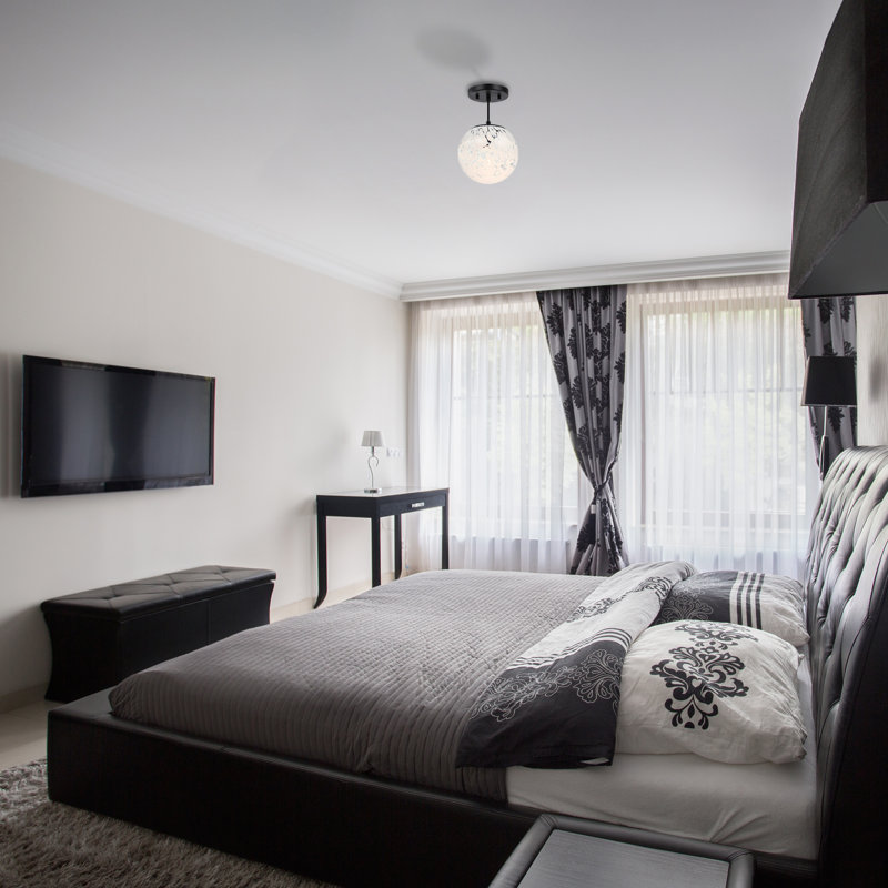 Glass Semi Flush Mount