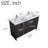60'' Freestanding Bathroom Vanity In Leached Oak With Resin Top
