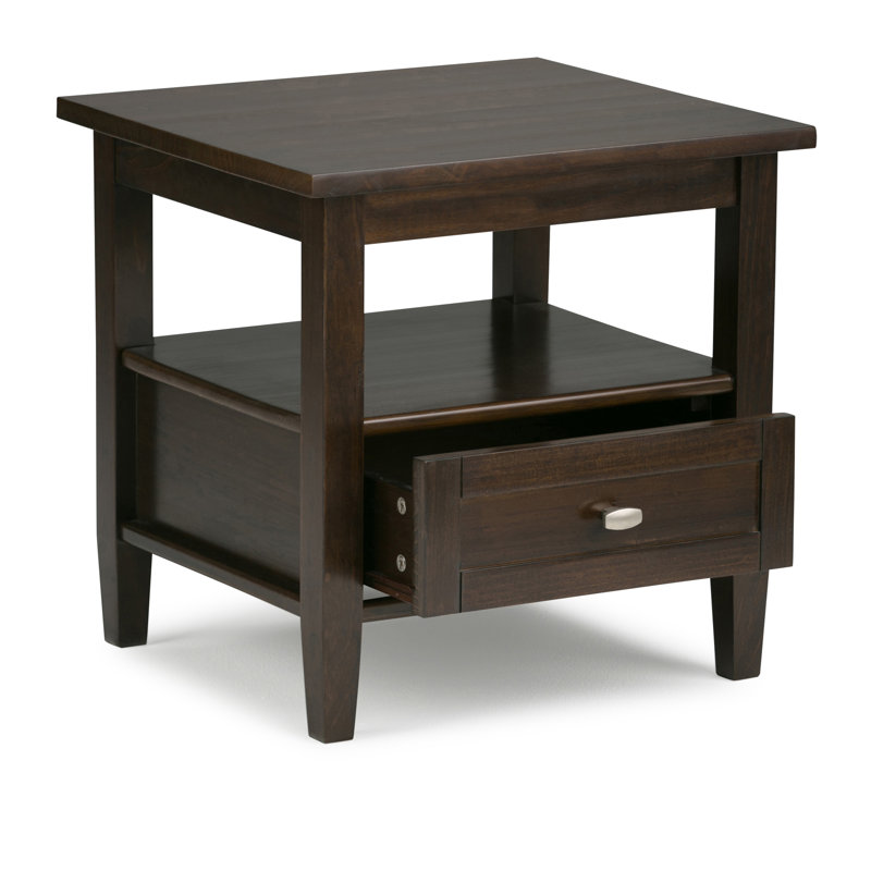 Table de bout Modern Modern, Brun tabac