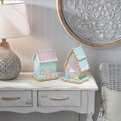 8-9" Resin Sugared Easter House